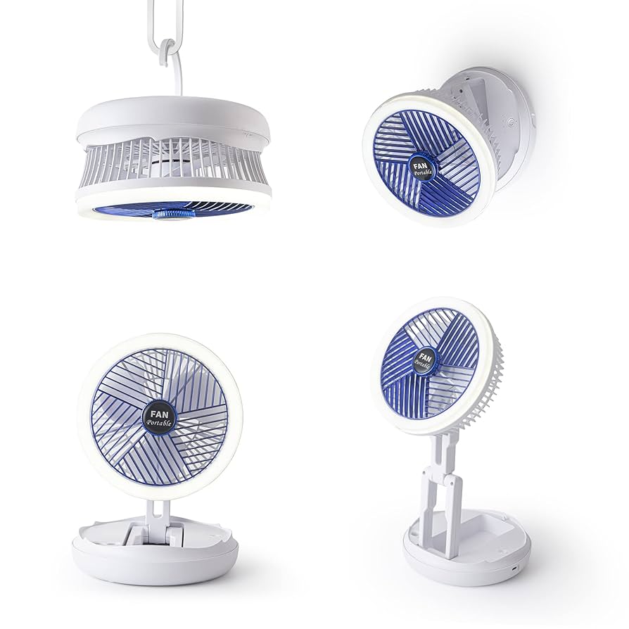 扇風機 卓上 吊り下げ 壁掛け 4000mAH大容量 マグネットリモコン